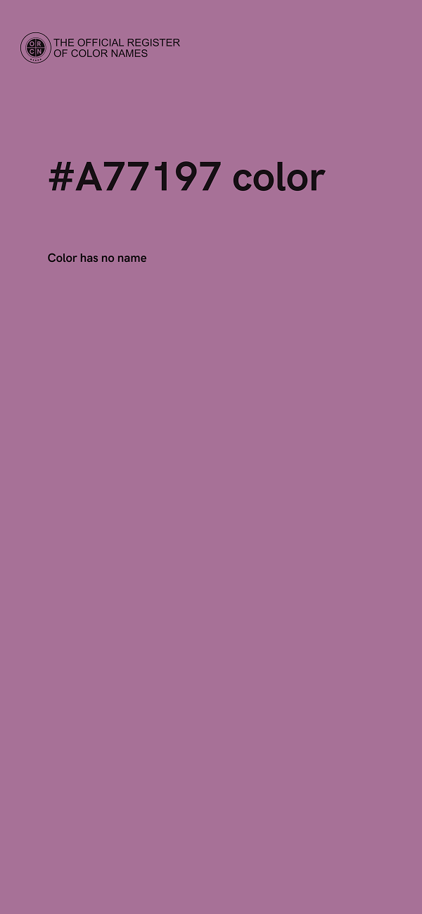 #A77197 color image