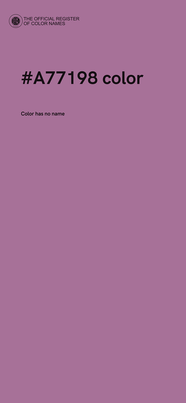 #A77198 color image