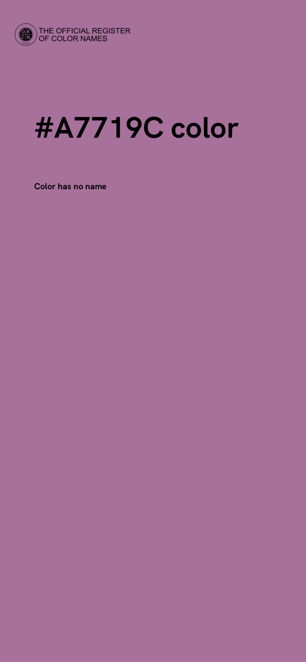 #A7719C color image
