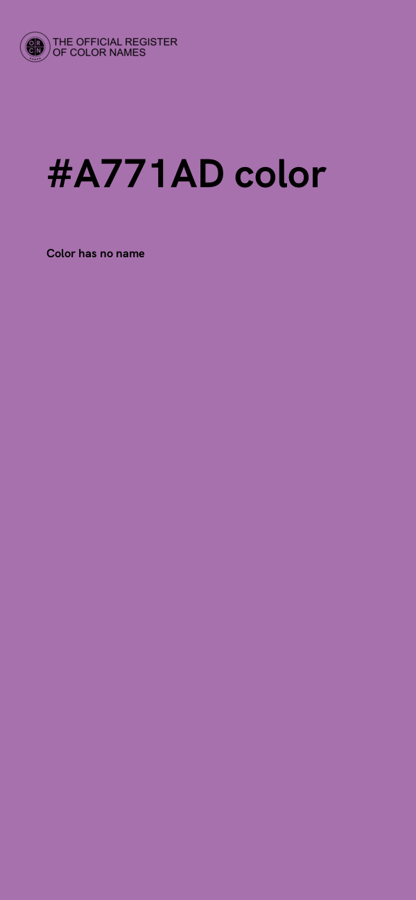 #A771AD color image
