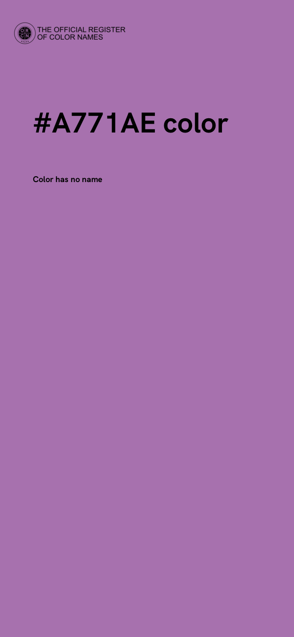 #A771AE color image