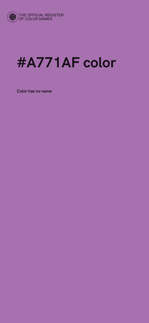 #A771AF color image