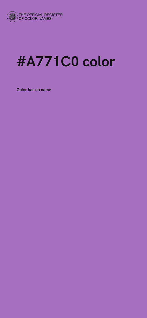 #A771C0 color image