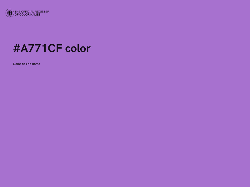 #A771CF color image