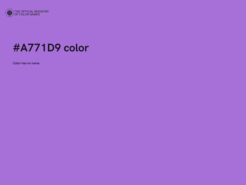 #A771D9 color image