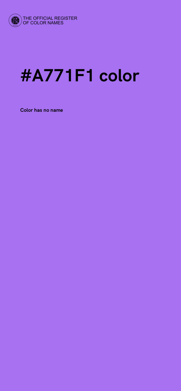#A771F1 color image