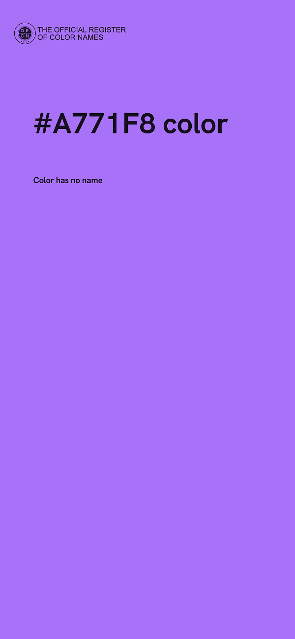 #A771F8 color image