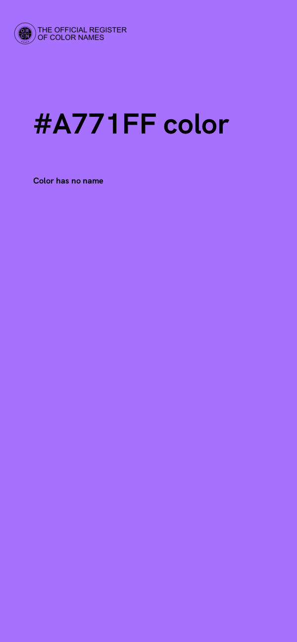 #A771FF color image