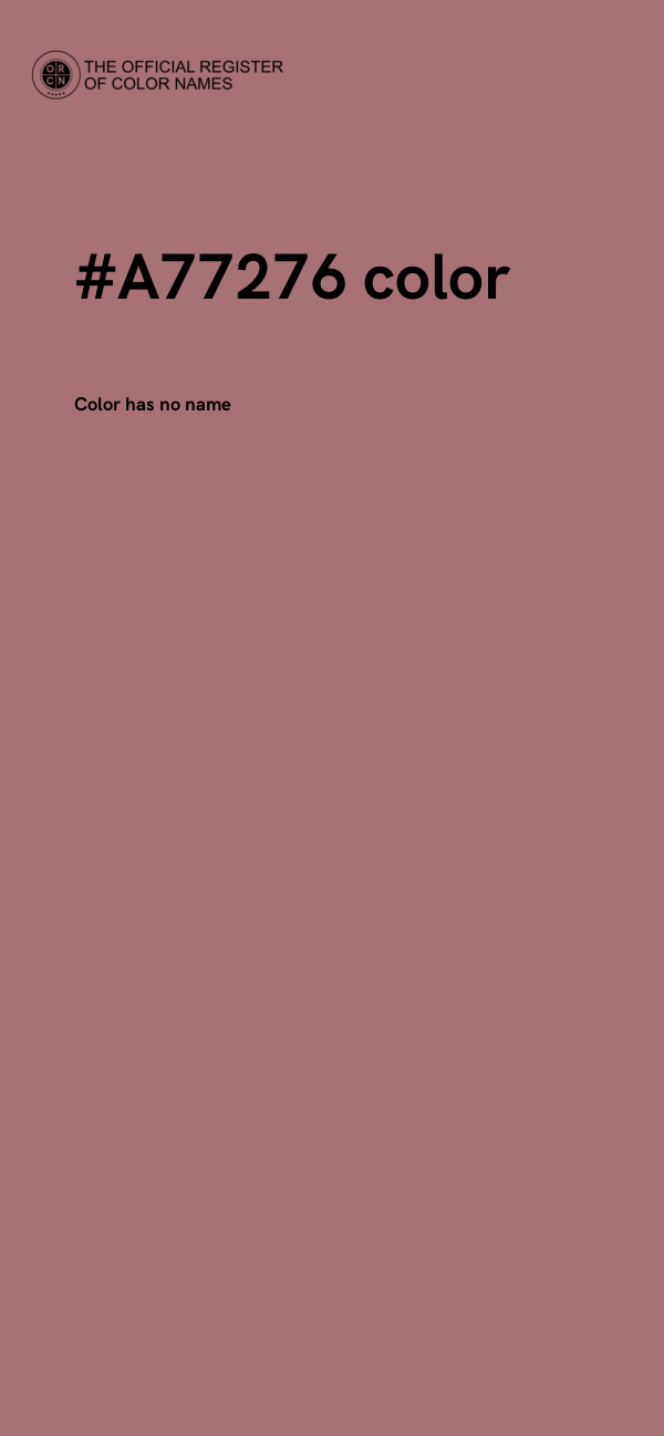 #A77276 color image