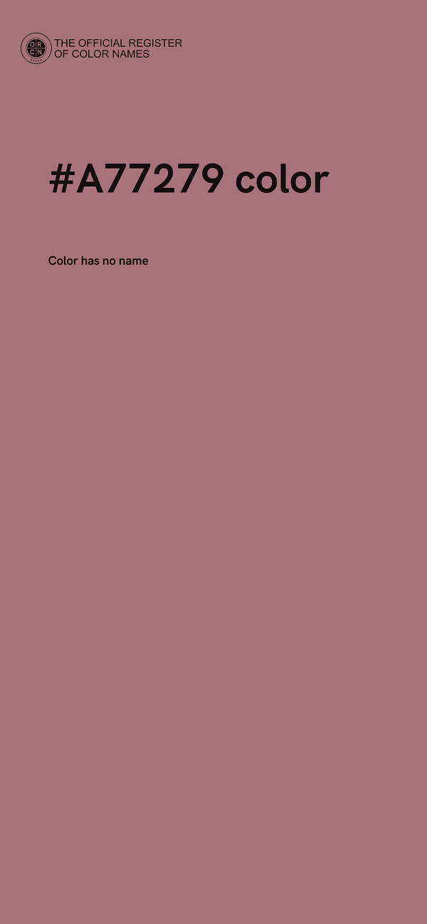 #A77279 color image