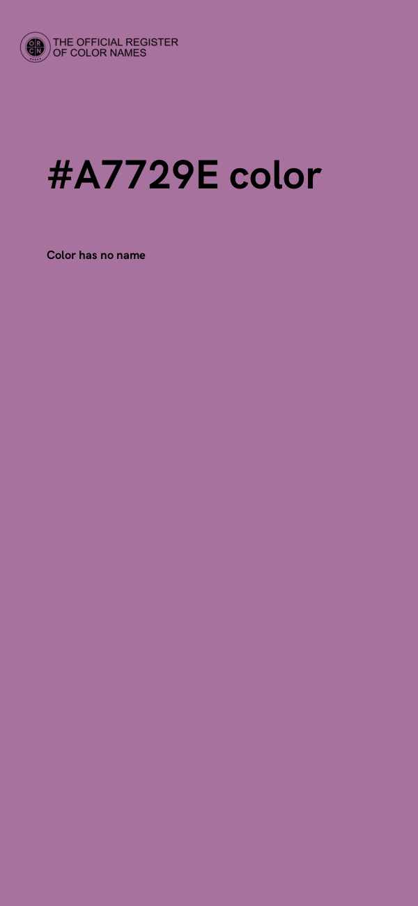#A7729E color image