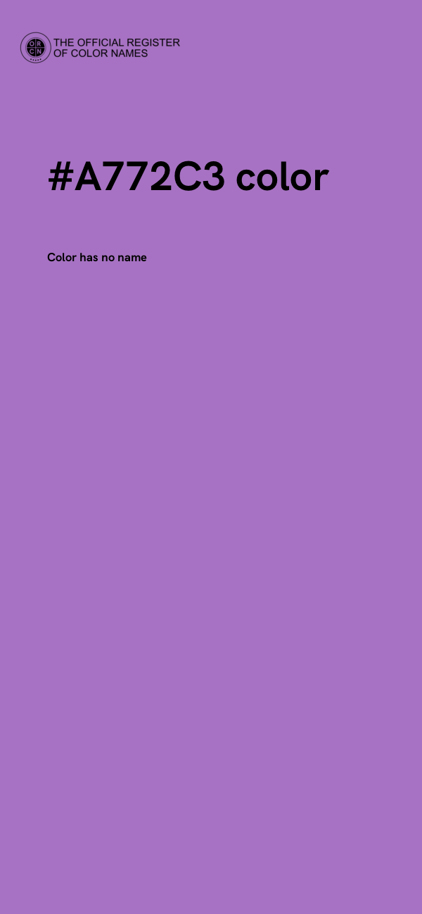 #A772C3 color image