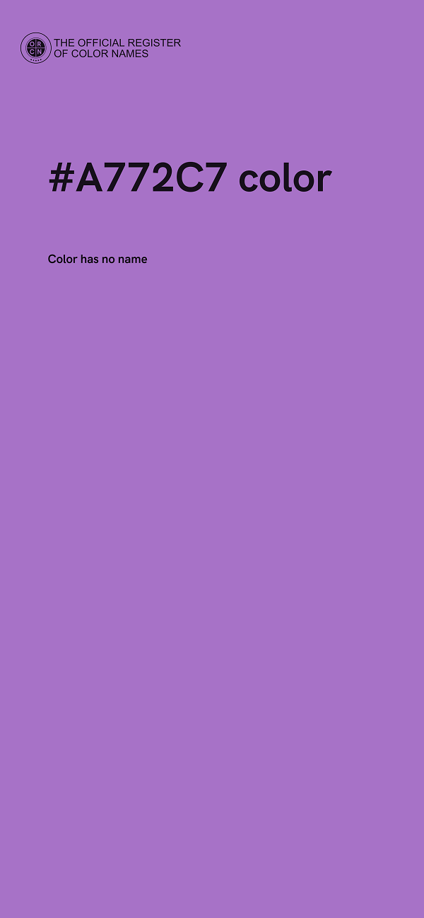 #A772C7 color image