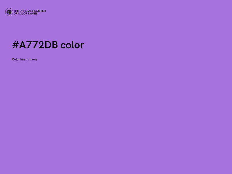 #A772DB color image