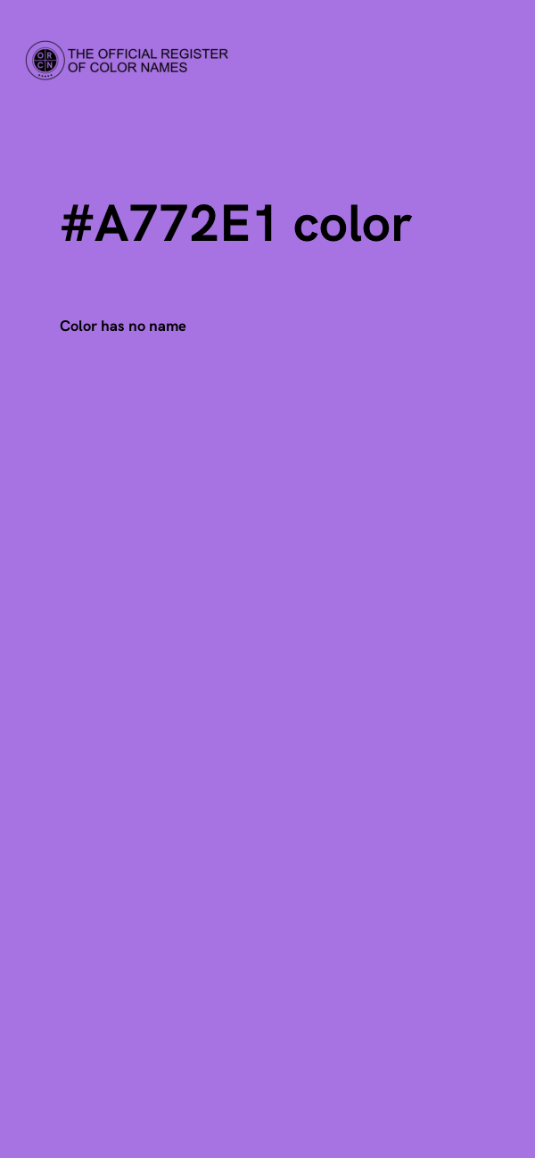 #A772E1 color image