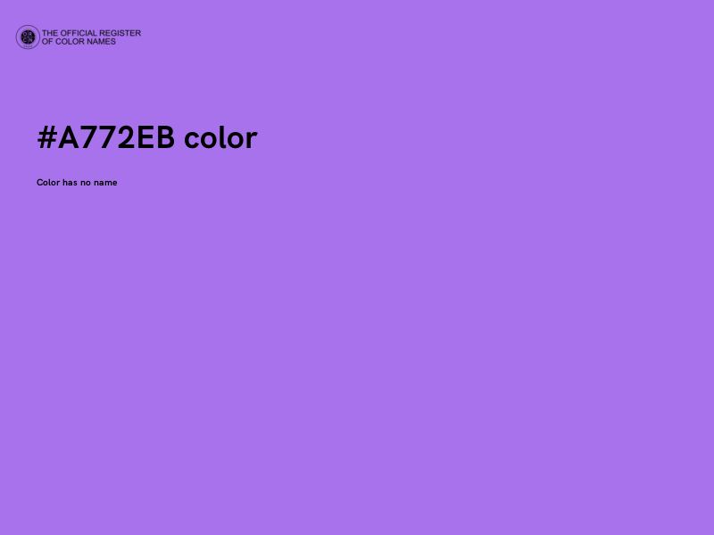 #A772EB color image