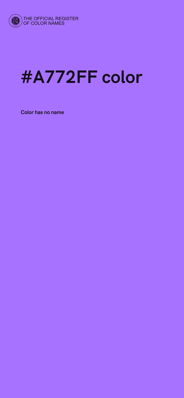 #A772FF color image