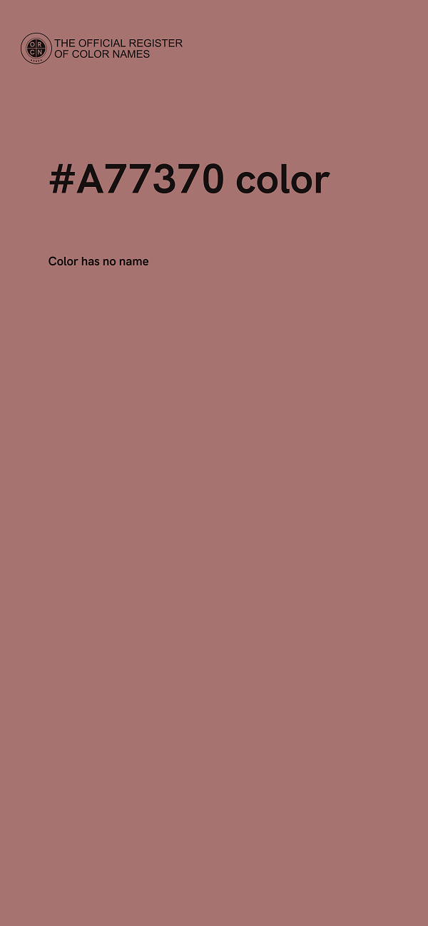 #A77370 color image