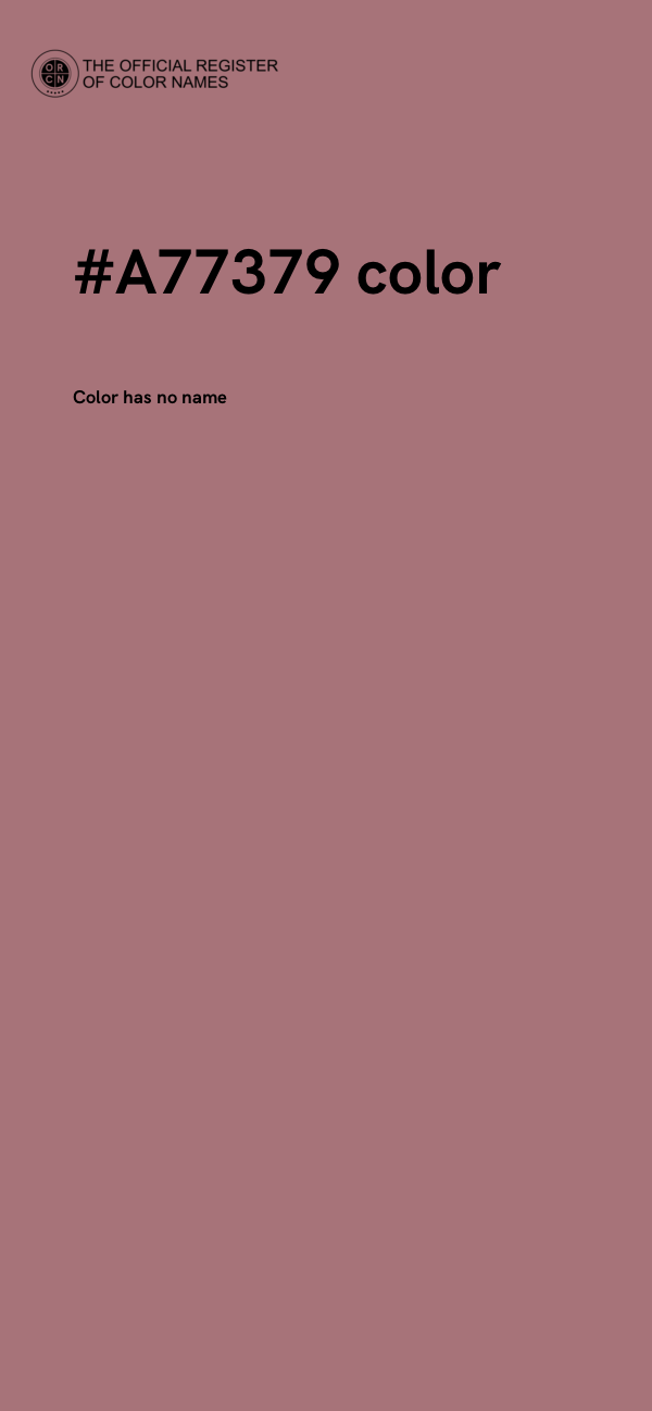 #A77379 color image