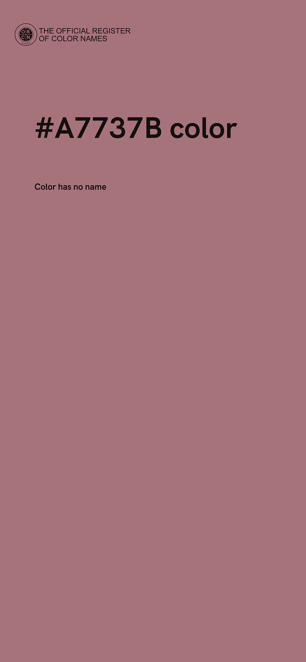 #A7737B color image