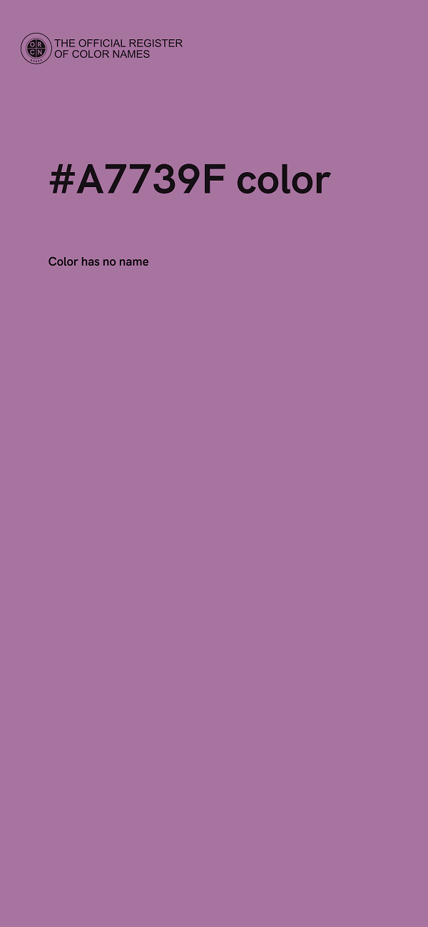 #A7739F color image