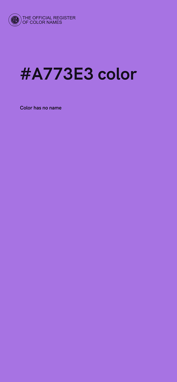 #A773E3 color image