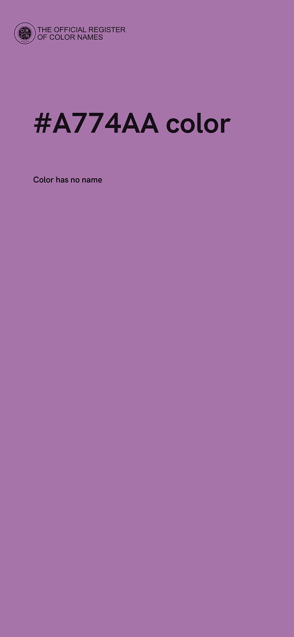 #A774AA color image