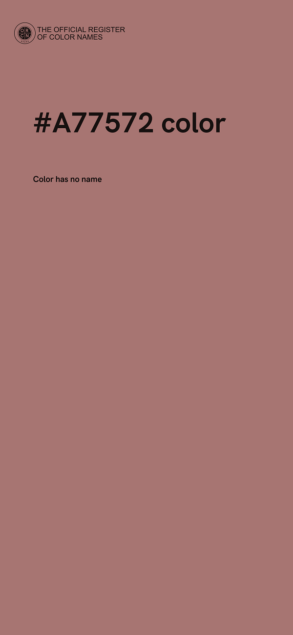 #A77572 color image