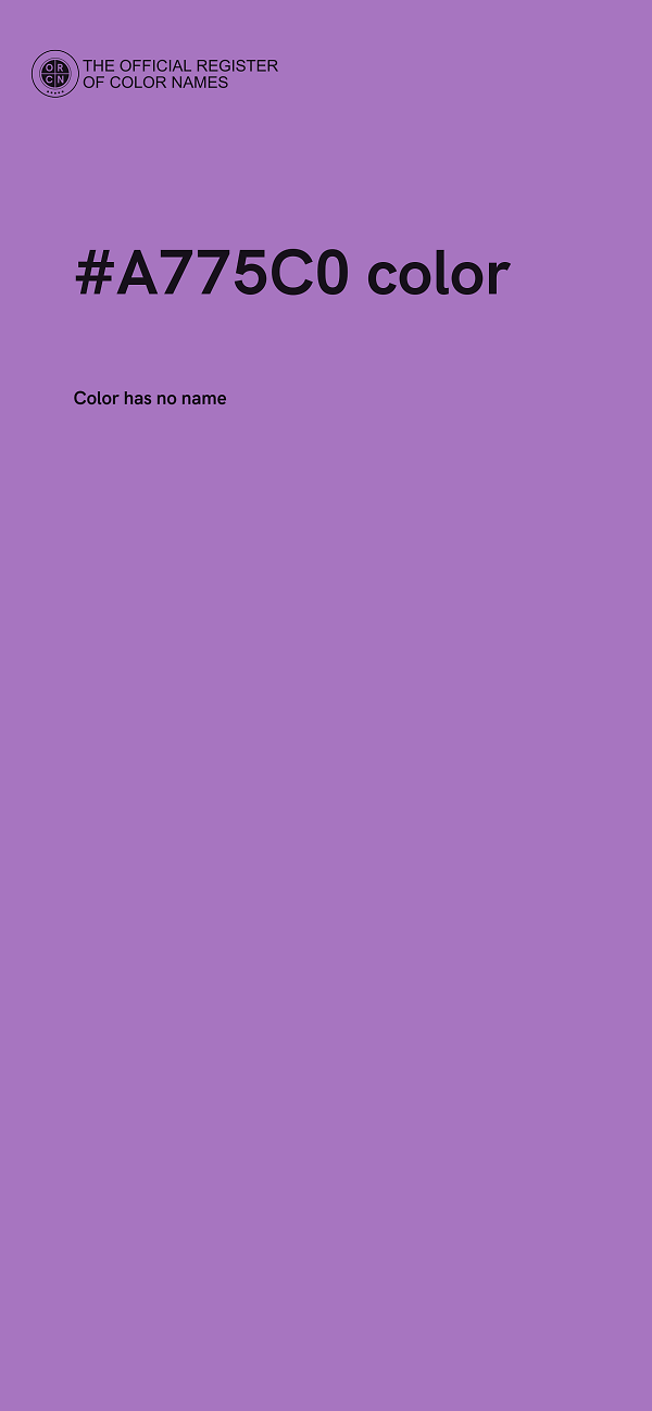 #A775C0 color image