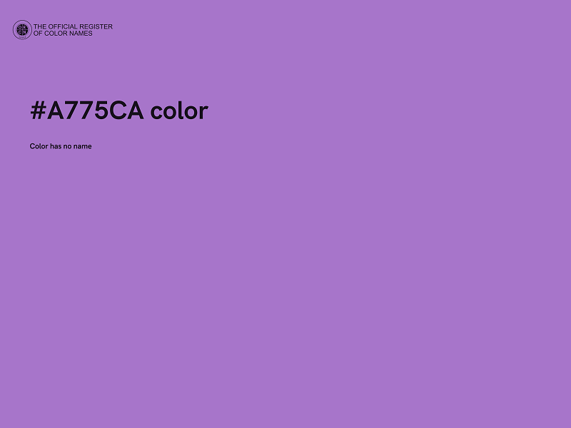 #A775CA color image