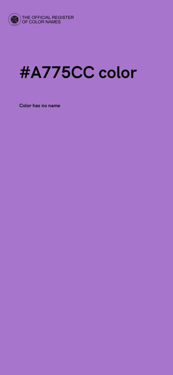 #A775CC color image