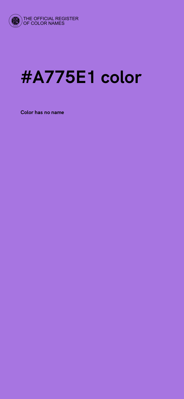 #A775E1 color image
