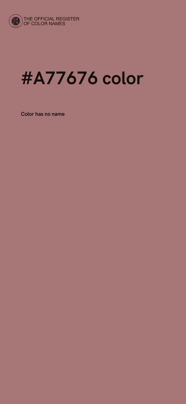 #A77676 color image