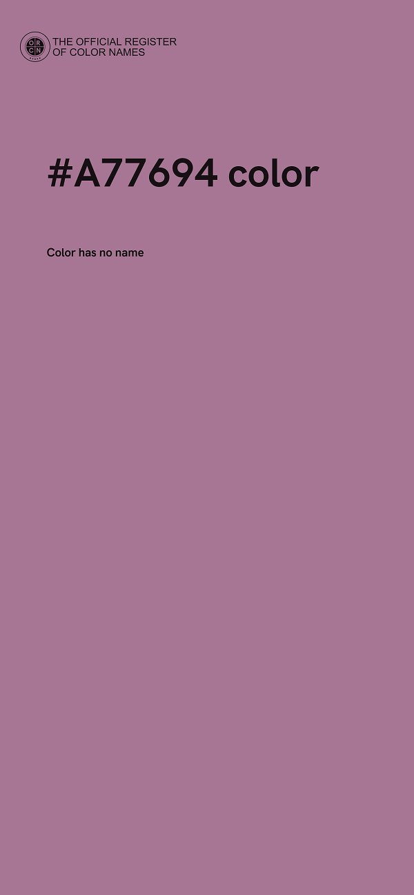 #A77694 color image