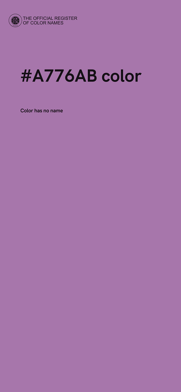 #A776AB color image