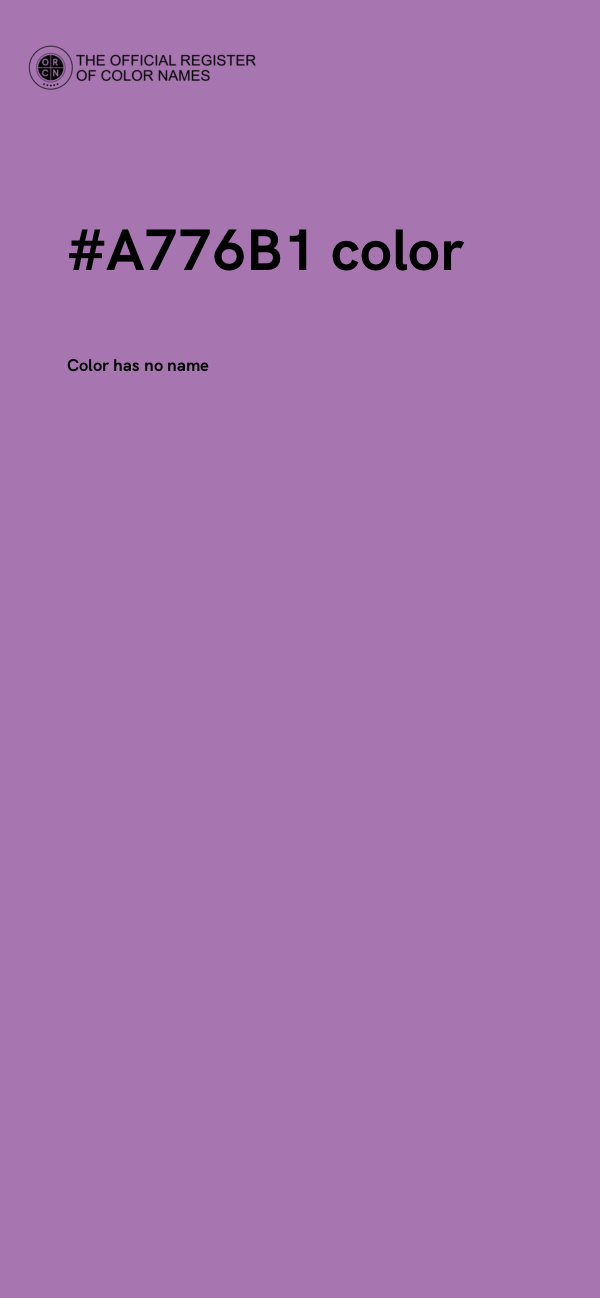 #A776B1 color image
