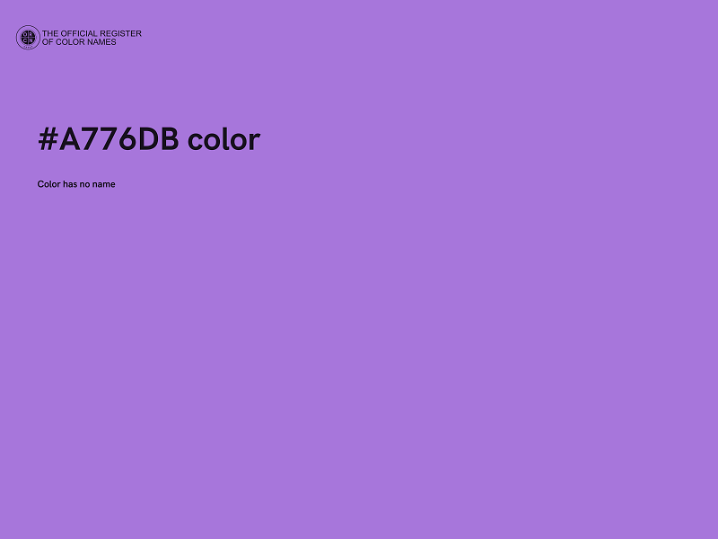 #A776DB color image