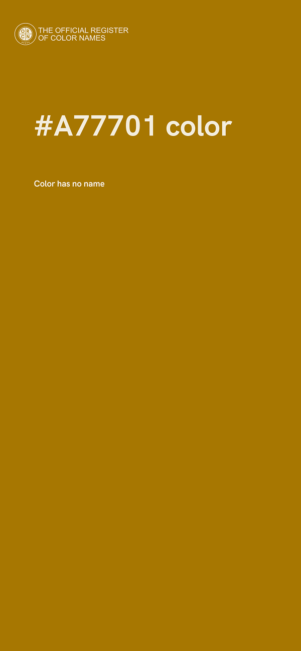 #A77701 color image