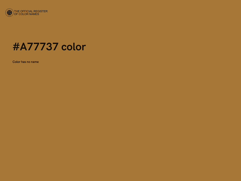 #A77737 color image