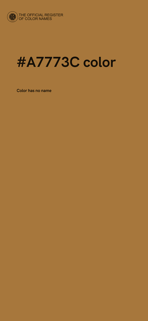 #A7773C color image