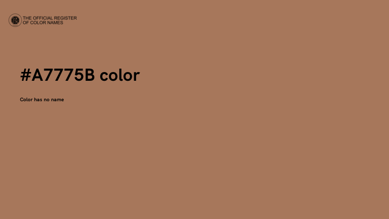 #A7775B color image