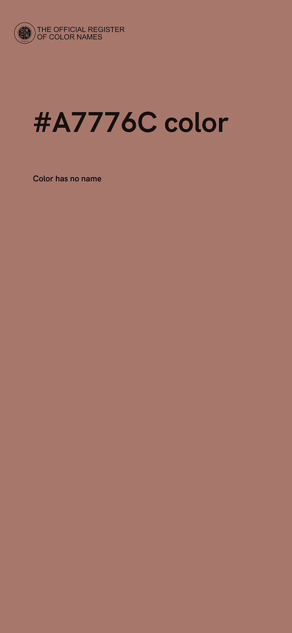 #A7776C color image