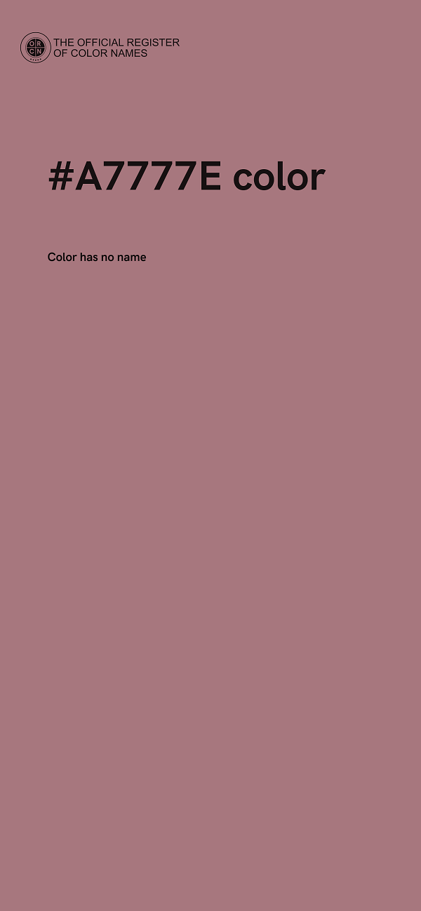 #A7777E color image