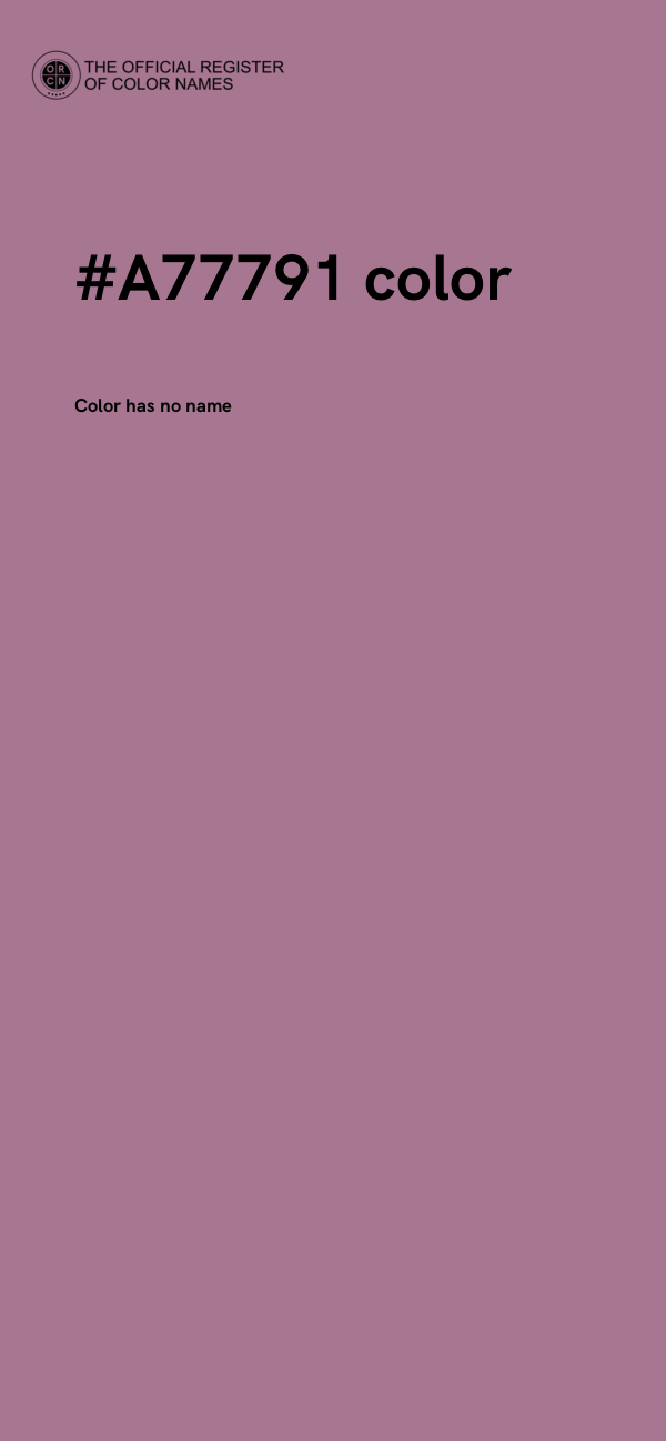 #A77791 color image