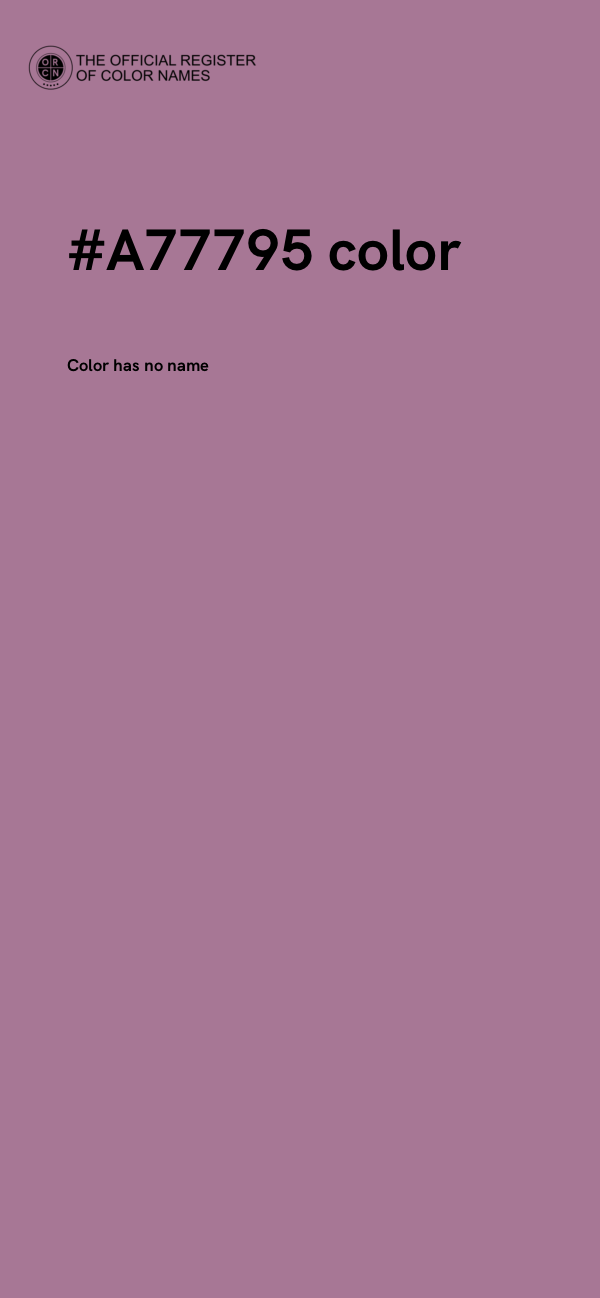 #A77795 color image