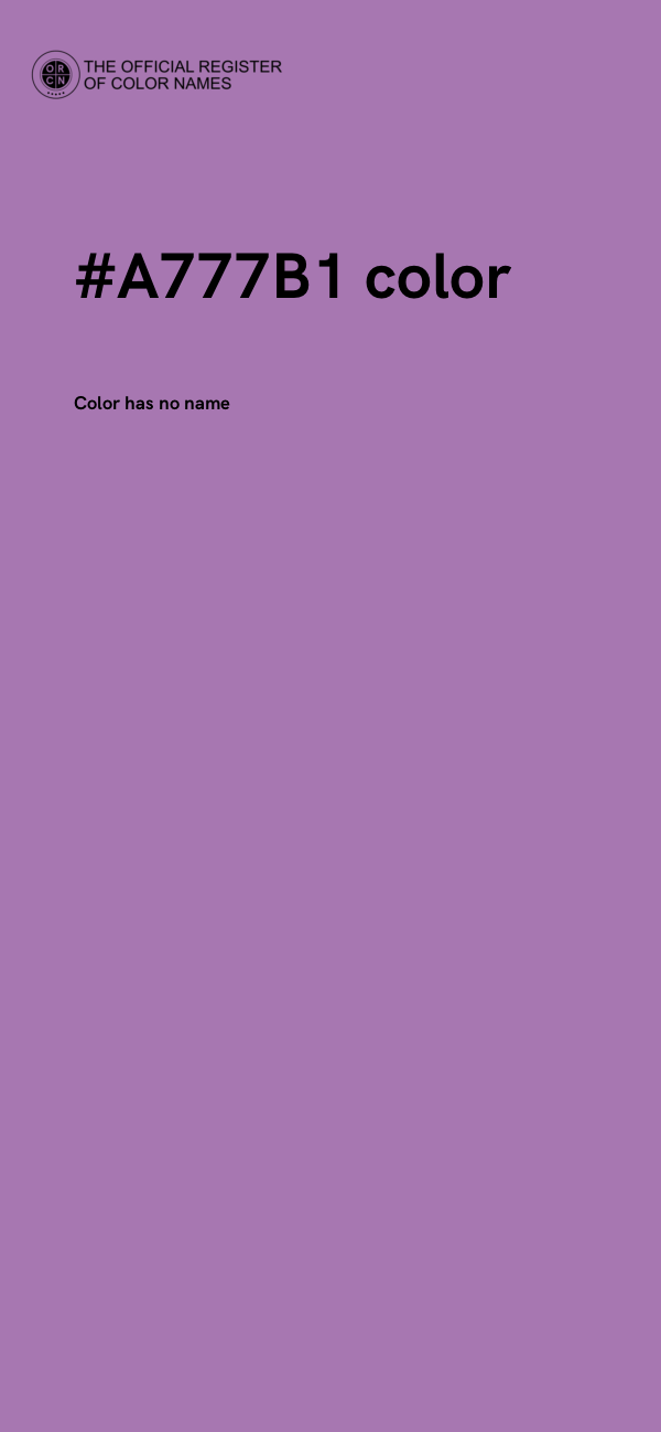 #A777B1 color image
