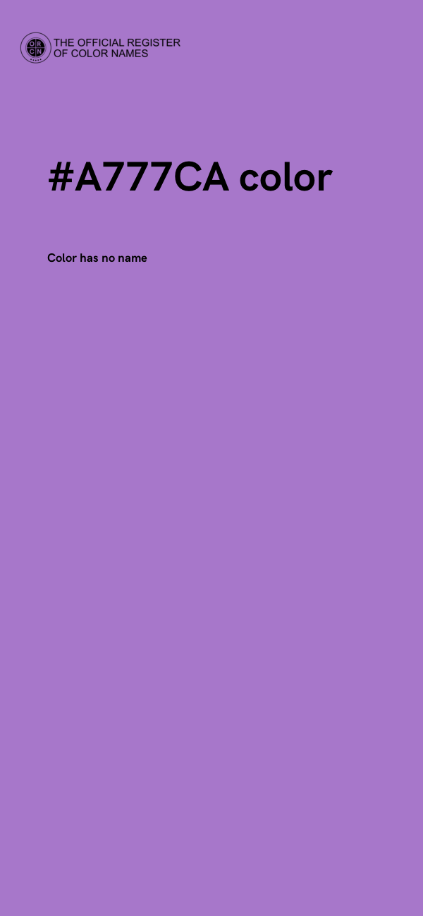 #A777CA color image