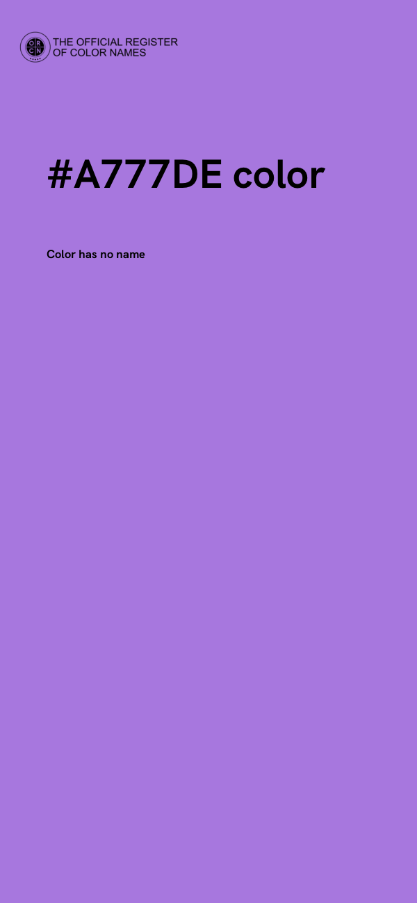 #A777DE color image