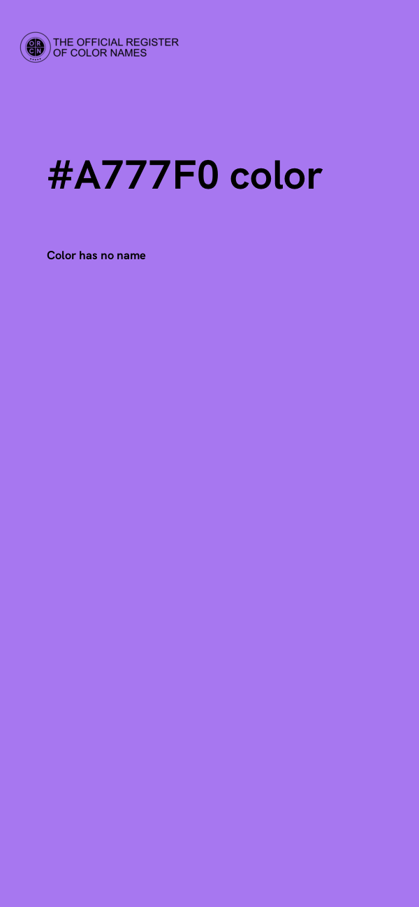 #A777F0 color image