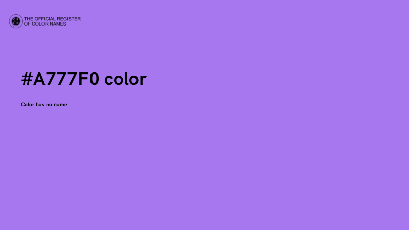 #A777F0 color image